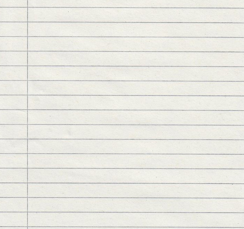 Blank Notebook Paper