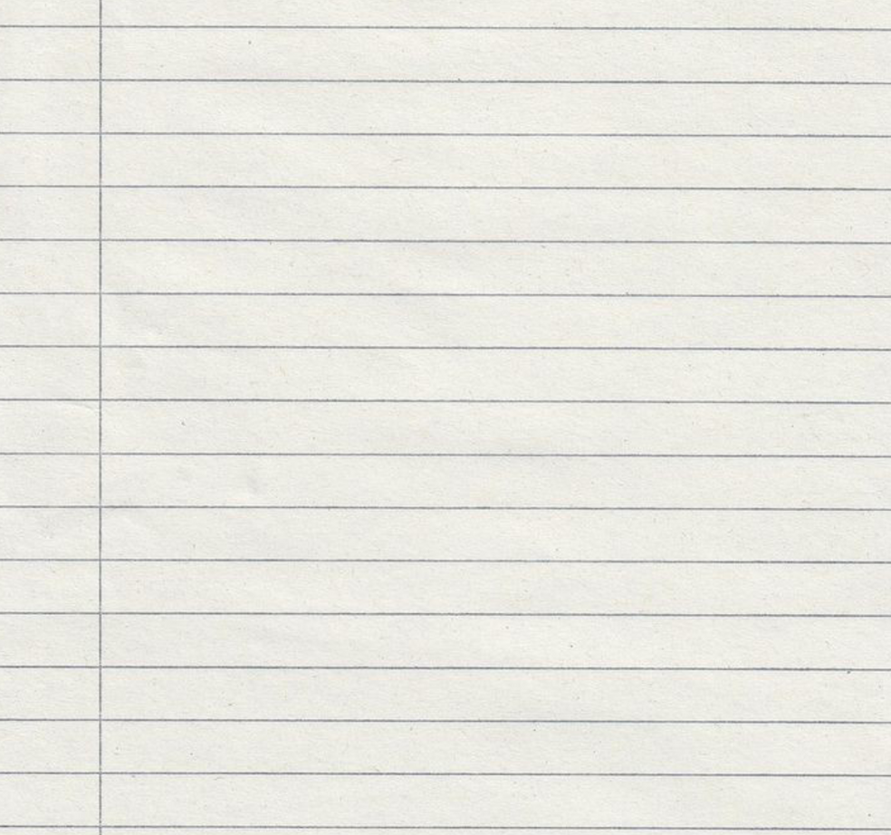 Blank Notebook Paper