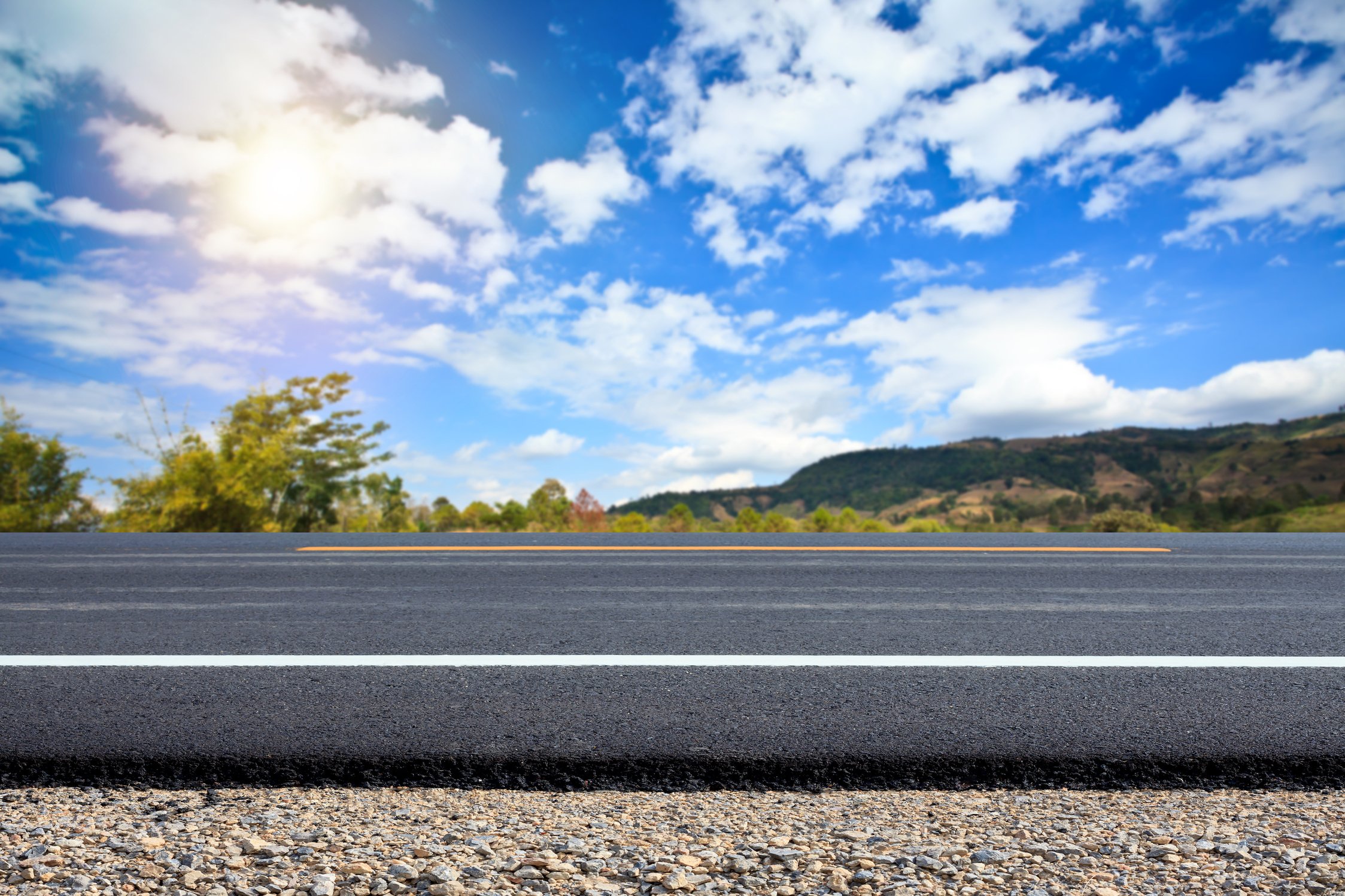 Asphalt road background.